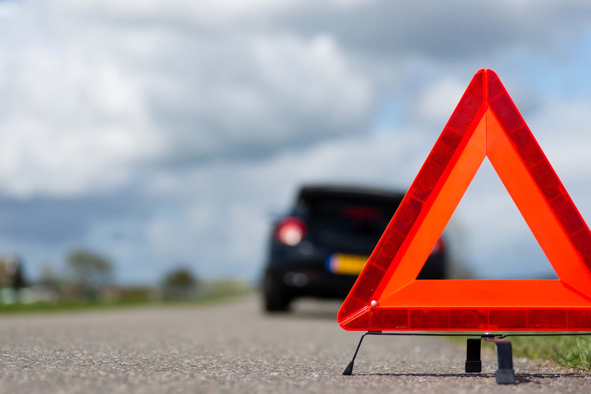 Breakdown Recovery sign on road